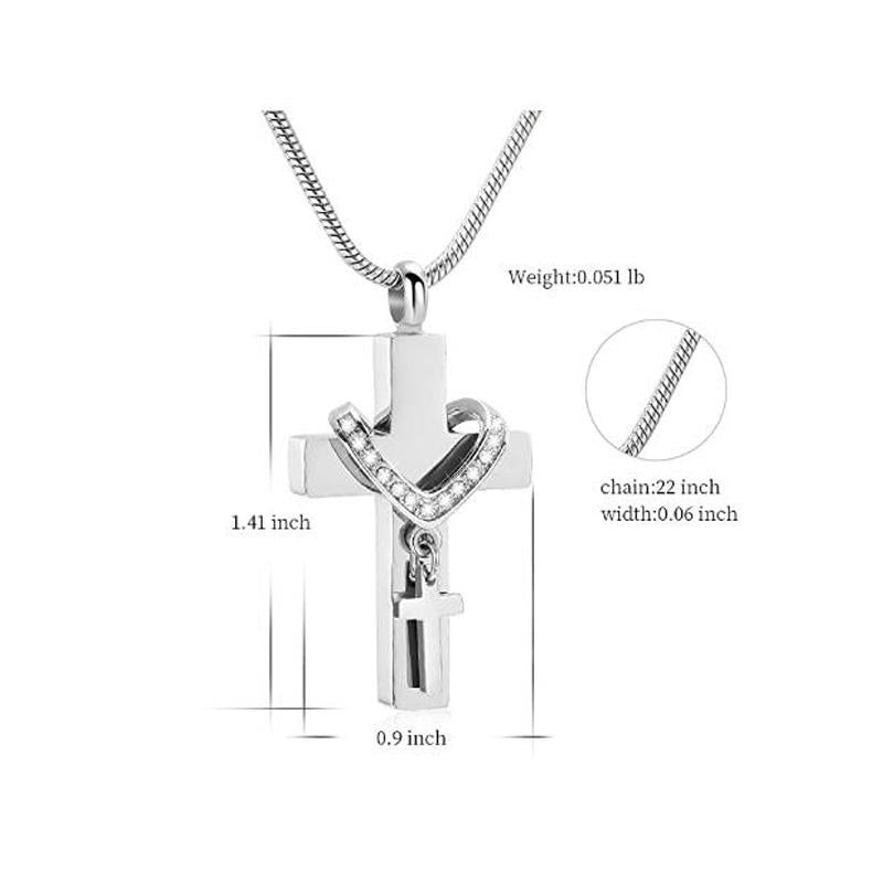 Heartfelt Sterling Silver Memorial Necklace™