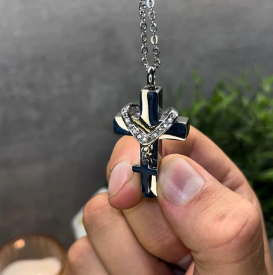 Heartfelt Sterling Silver Memorial Necklace™