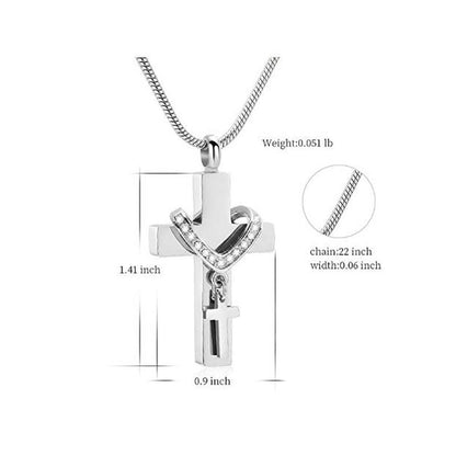 Heartfelt Sterling Silver Memorial Necklace™